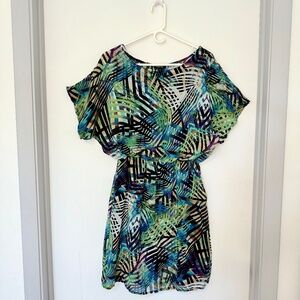 FOREVER radiant multi printed mini dress. Size Medium